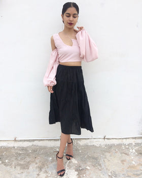 Mid Cut Single Shoulder Top