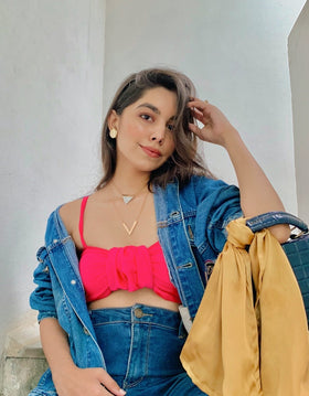 Mid-Bow Single strap croptop 