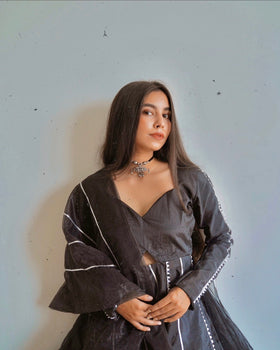 Circular Flare Dual slit kurta