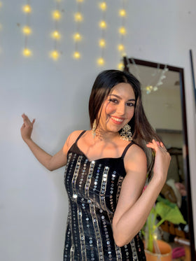 Taara ~ The sequin single strap kurti