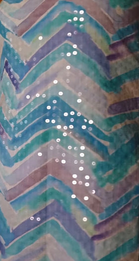 Shibori Tie-Dye Water Sequin Kurti