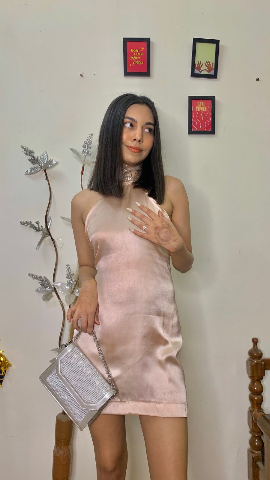Halterneck Mini Dress