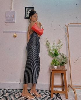 Cowl neck BobbyPrint Slip on dress.