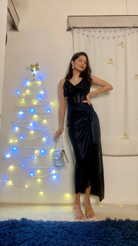 Black Glimmer Three Piece Co-ords