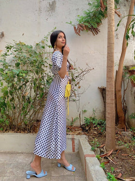 Bobby Print A-line semi flare Skirt