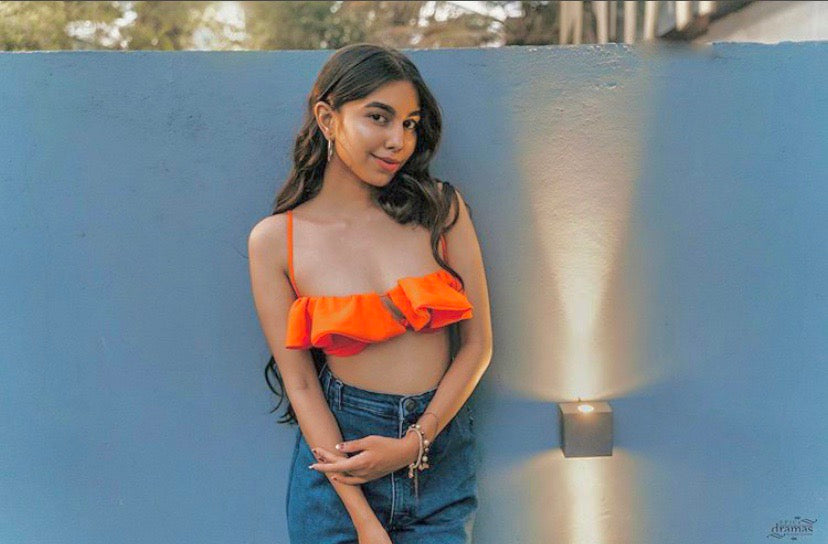 Single strap flowy mini croptop