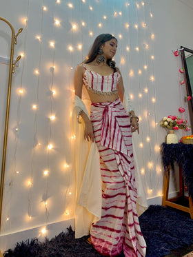 Cowrie Lahariya Tie-Dye Co-ords set
