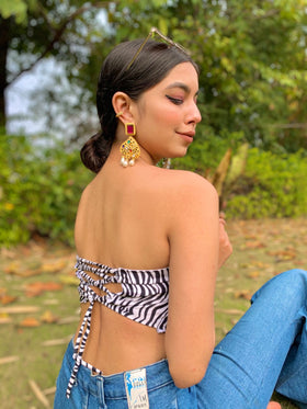 Zebra Print tube top