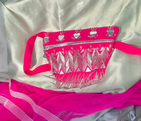 Mirror and Glassbeads handwork Waistbag