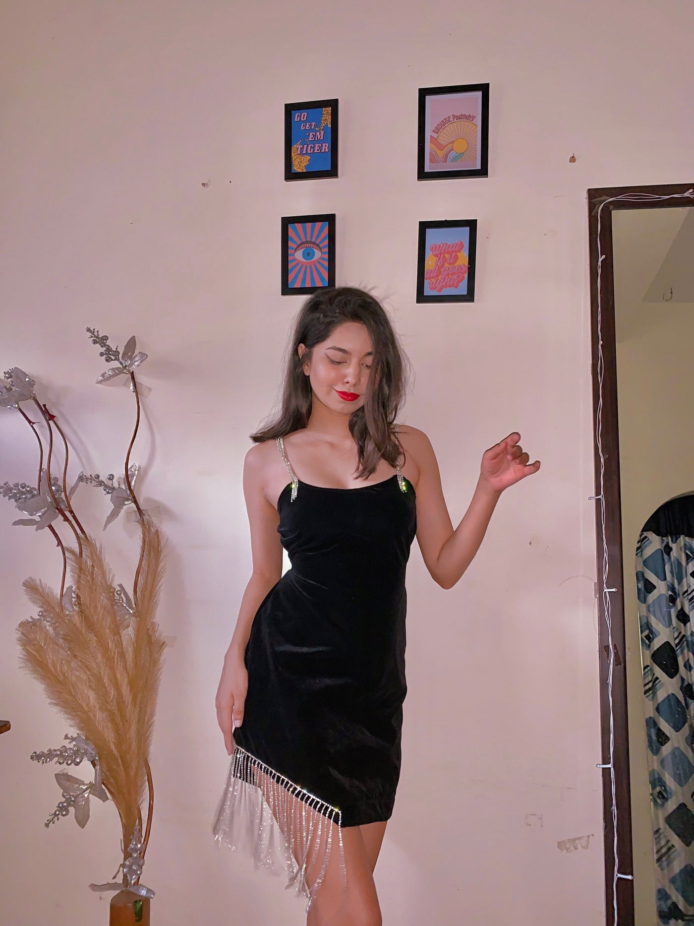 The Mini Black Glam fit
