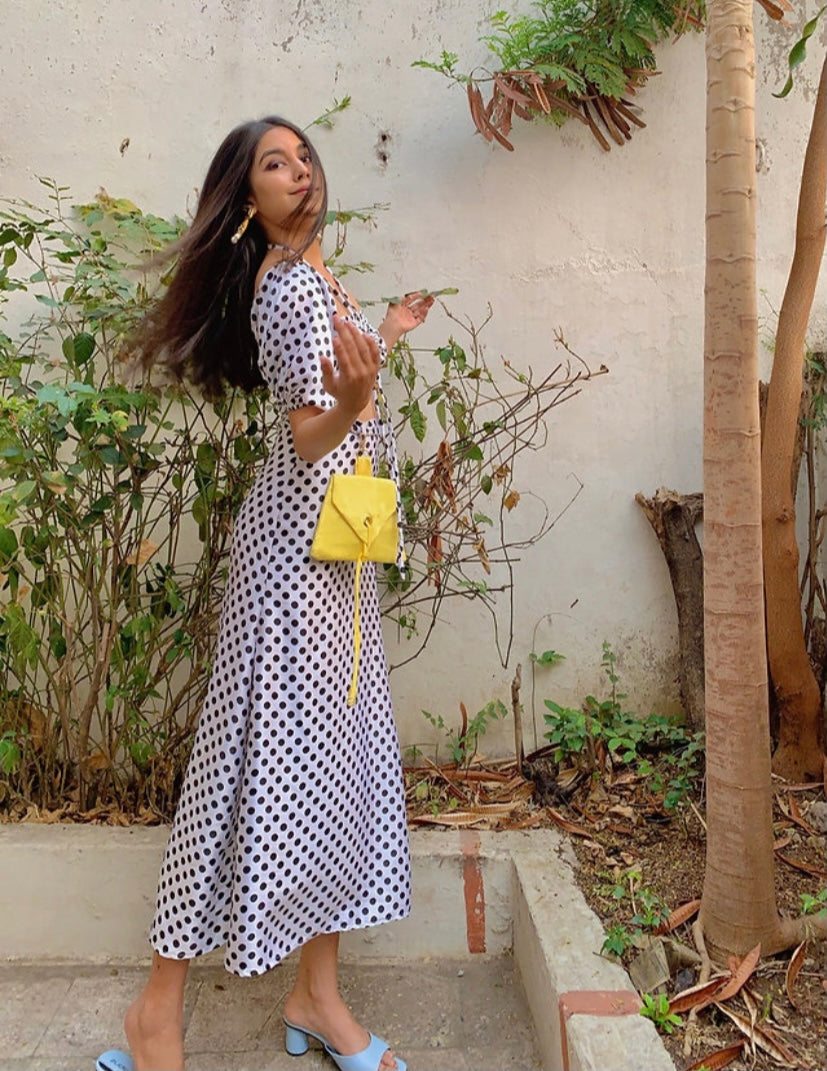 Bobby Print A-line semi flare Skirt