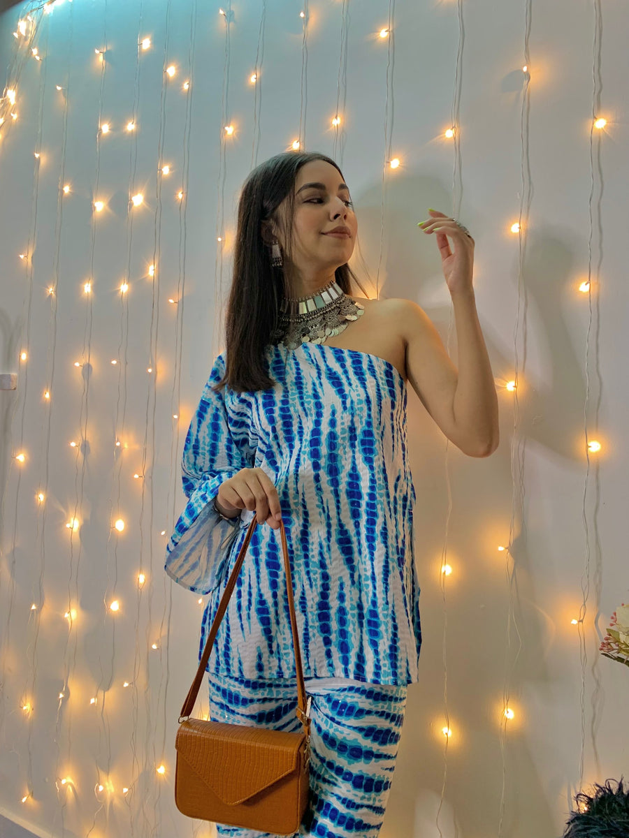 Dohari Neela Lahariya Tie-Dye Co-ords