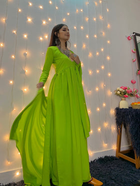 Lucious Lime Green Ethnic Set