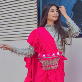Single sided Ruffle sari (Just Sari)