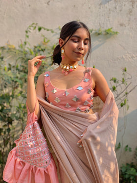 Mirror Drop Handwork Blouse