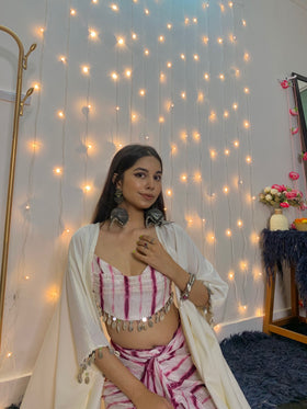 Cowrie Lahariya Tie-Dye Co-ords set