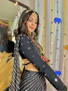 Anaika Leheriya Fusion Saree ~मनमोहिनी Edit