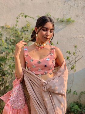 Mirror Drop Handwork Blouse