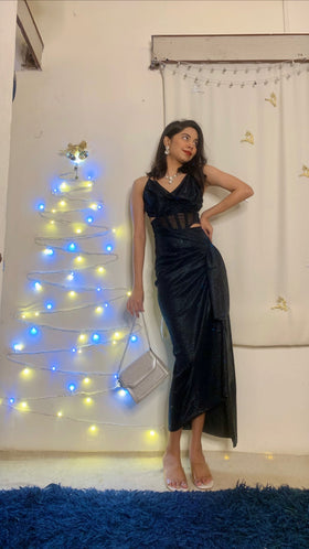 Black Glimmer Three Piece Co-ords