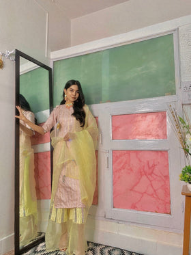 Sheer Gota Lace ethnic Co-ords. 
