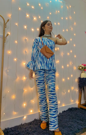 Dohari Neela Lahariya Tie-Dye Co-ords