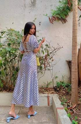 Bobby Print A-line semi flare Skirt