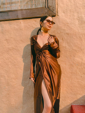 Muster waist high slit Wrap Fit