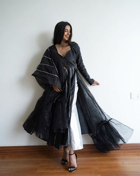 Gota Kinari Ruffle Dupatta